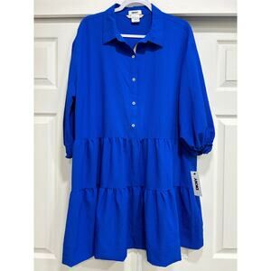 DKNY Blue Midi Dress